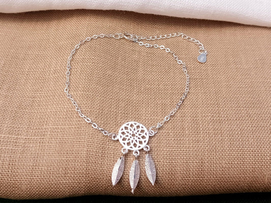 925 Sterling Silver Dream Catcher Bracelet