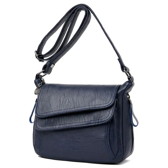 Crossbody soft leather zipper Handbags