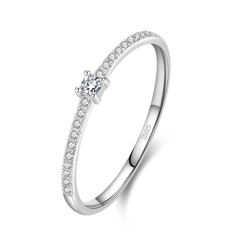 925 Sterling Silver Cubic Zirconia Ring