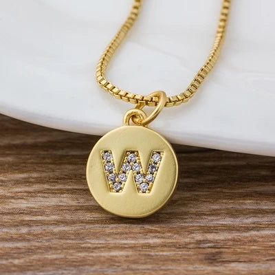 Personalised Gold Letter Initial Necklace