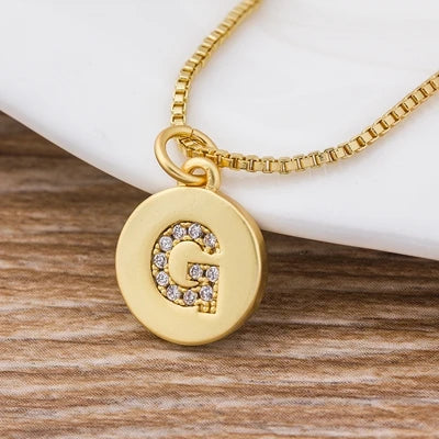 Personalised Gold Letter Initial Necklace