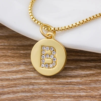 Personalised Gold Letter Initial Necklace