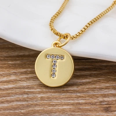 Personalised Gold Letter Initial Necklace