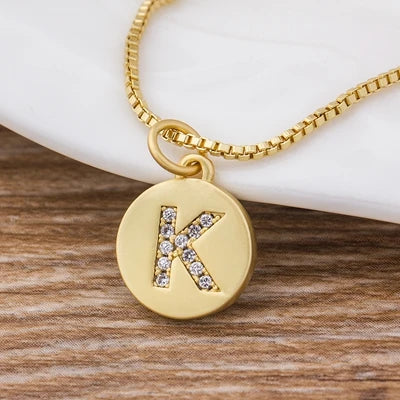 Personalised Gold Letter Initial Necklace