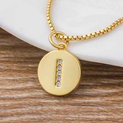 Personalised Gold Letter Initial Necklace