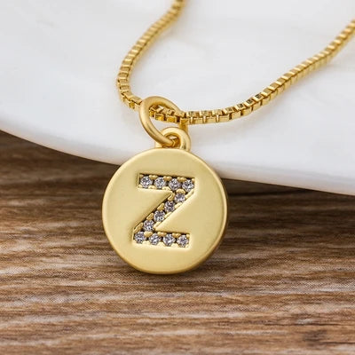 Personalised Gold Letter Initial Necklace