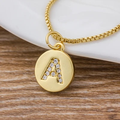 Personalised Gold Letter Initial Necklace