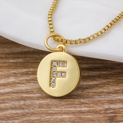 Personalised Gold Letter Initial Necklace