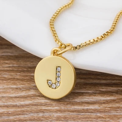 Personalised Gold Letter Initial Necklace