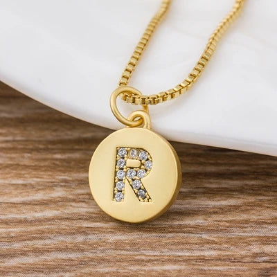 Personalised Gold Letter Initial Necklace