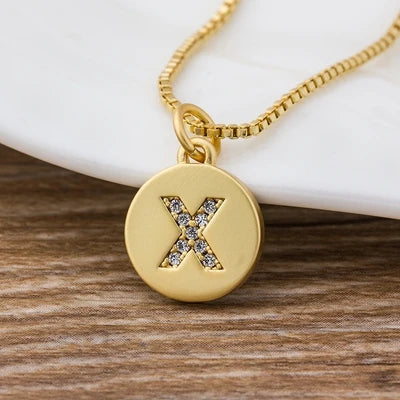 Personalised Gold Letter Initial Necklace