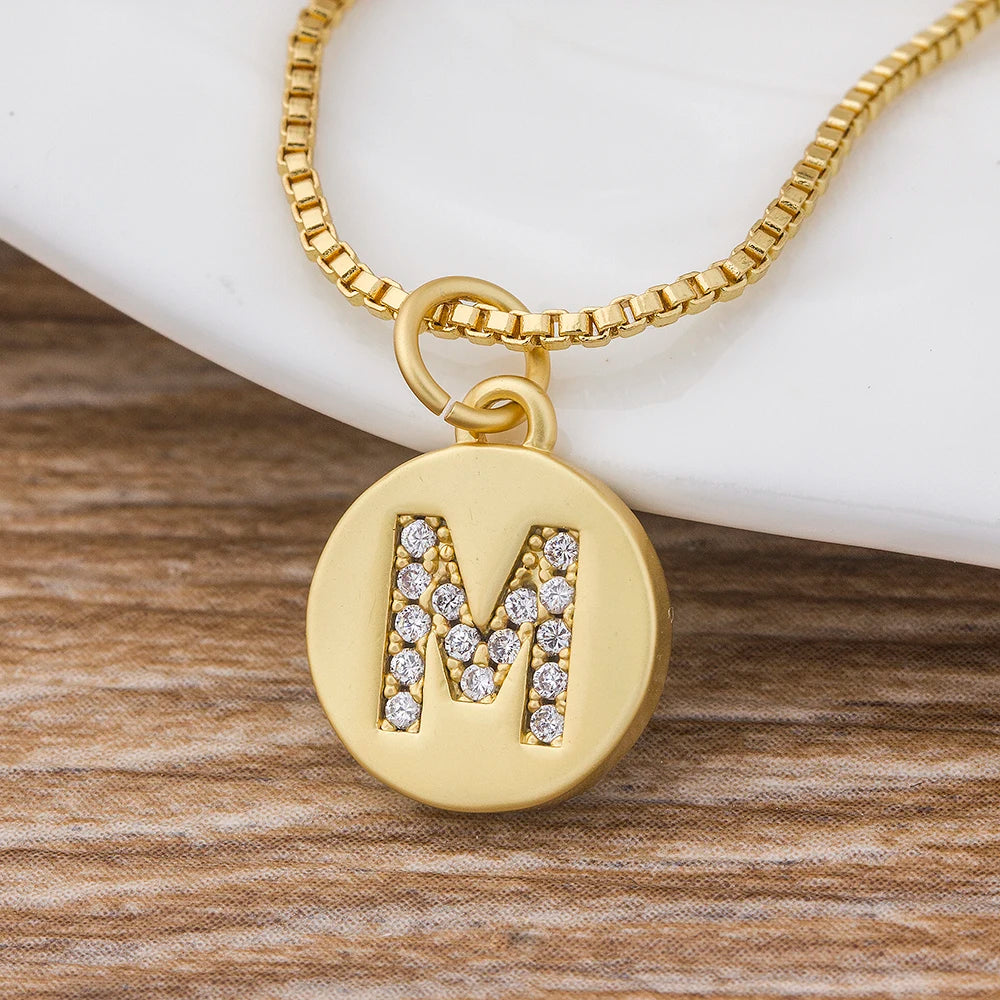 Personalised Gold Letter Initial Necklace