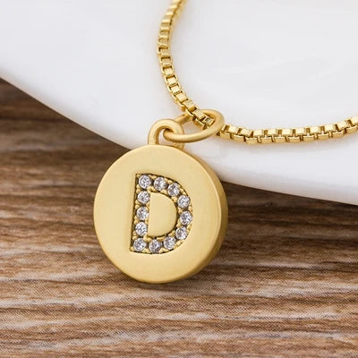 Personalised Gold Letter Initial Necklace