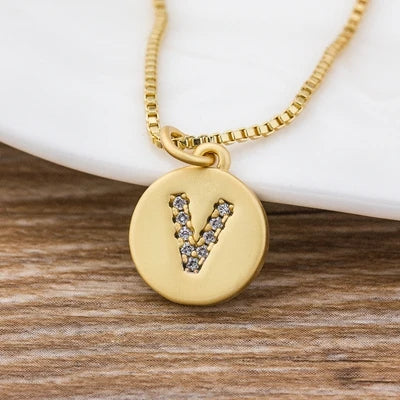 Personalised Gold Letter Initial Necklace