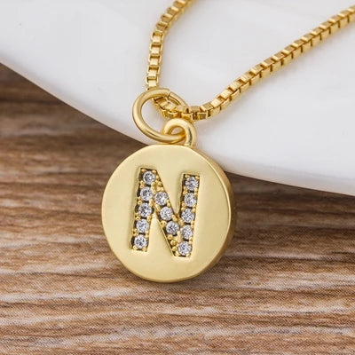 Personalised Gold Letter Initial Necklace