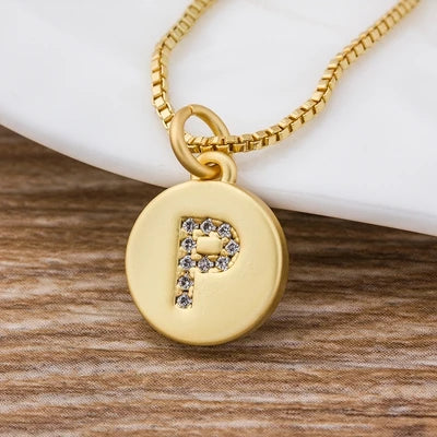 Personalised Gold Letter Initial Necklace