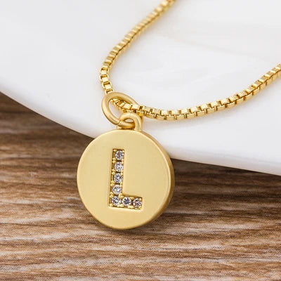 Personalised Gold Letter Initial Necklace