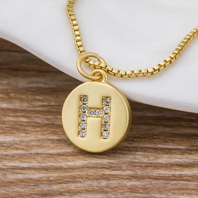 Personalised Gold Letter Initial Necklace