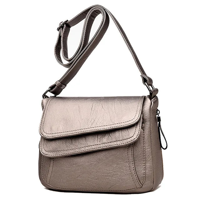 Crossbody soft leather zipper Handbags