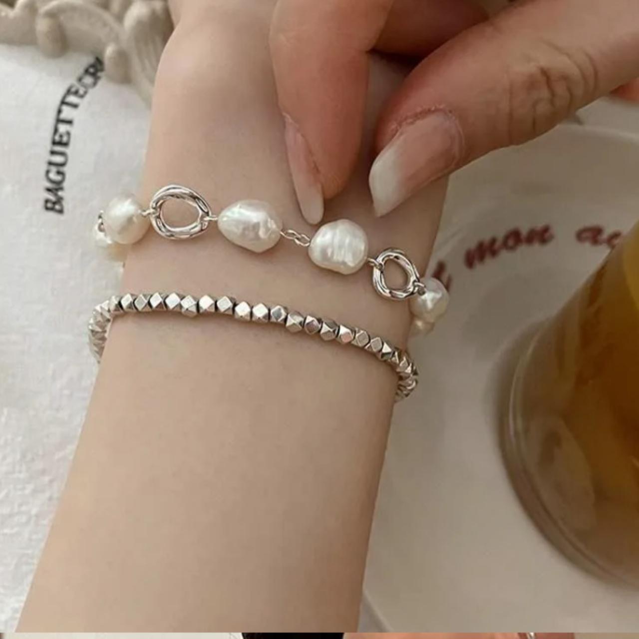 Freshwater Pearl Sterling Silver Bracelet