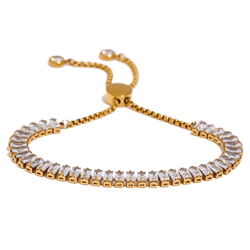 Luxury Gold Bling Cubic Zirconia Bracelet