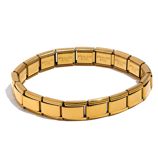 Trendy Gold Elastic Elastic Bracelet Bangle