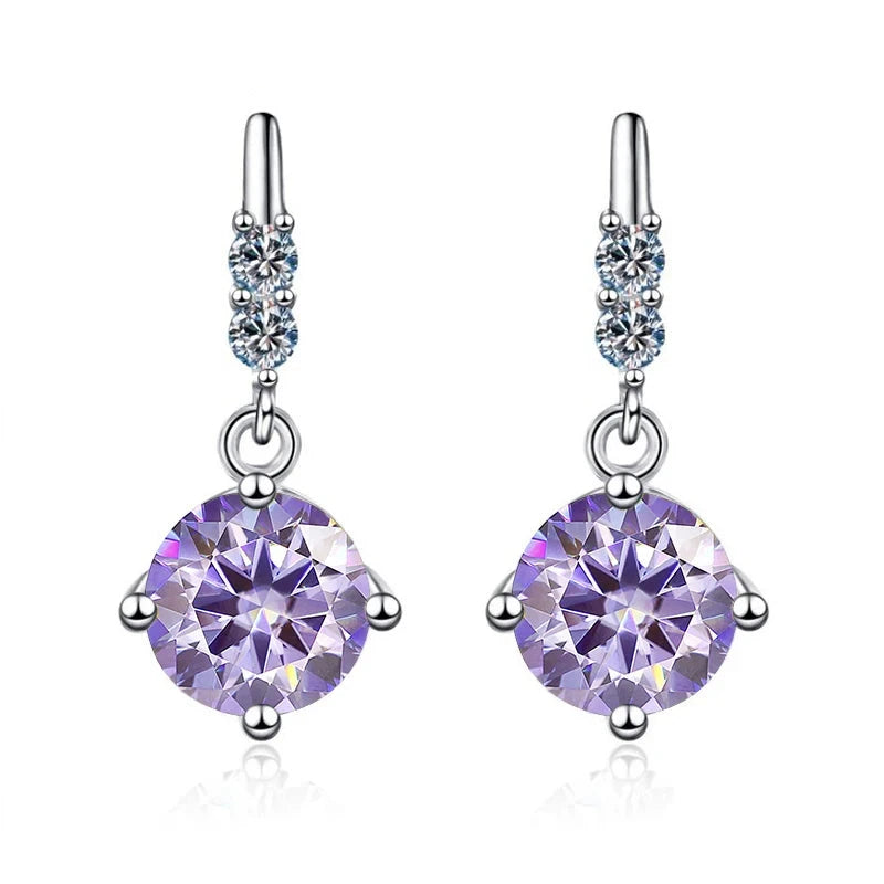 Luxury Moissanite Teardrop Drape Earring