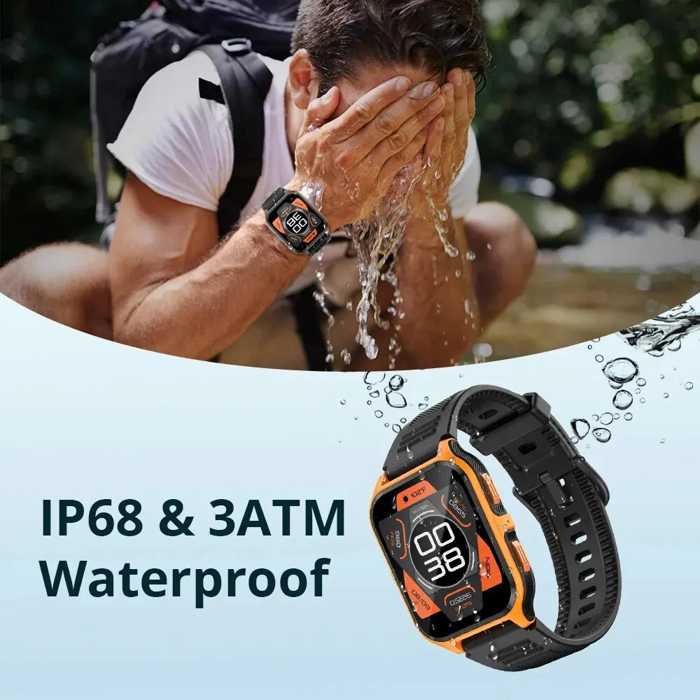 Voice Assisted Outdoor Health Fitness Smartwatch