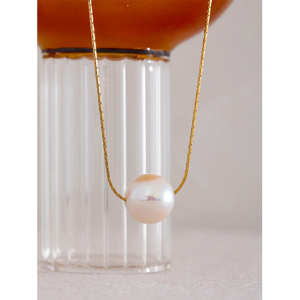 Pearl Gold PVD Plated Necklace