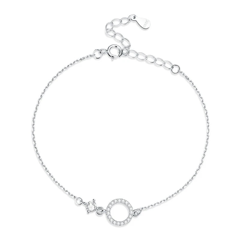 925 Sterling Silver Cubic Zirconia Bracelet